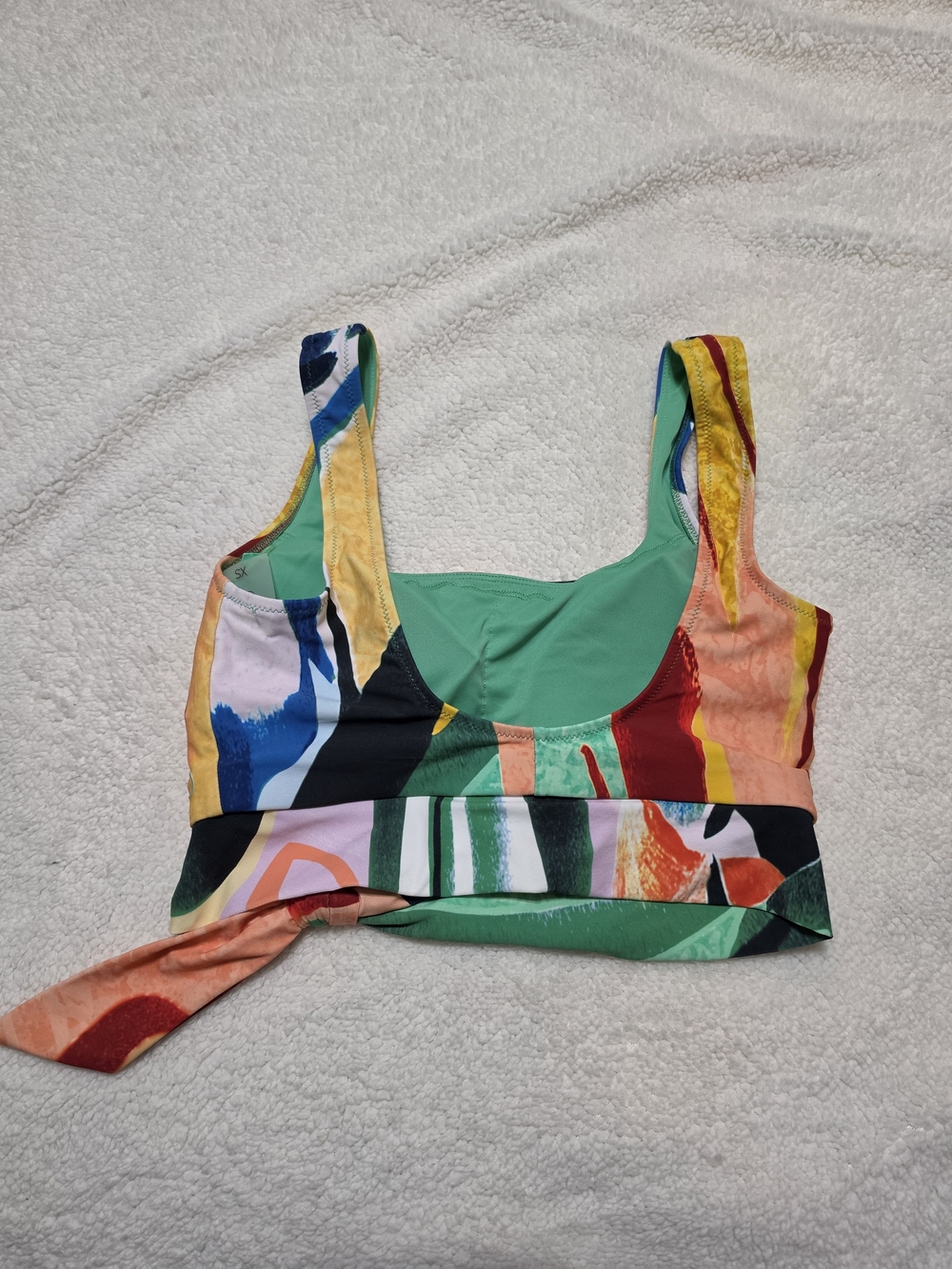 CALIA Abstract Print Tie-Front Bikini Top - Multicolor - Picture 2 of 4